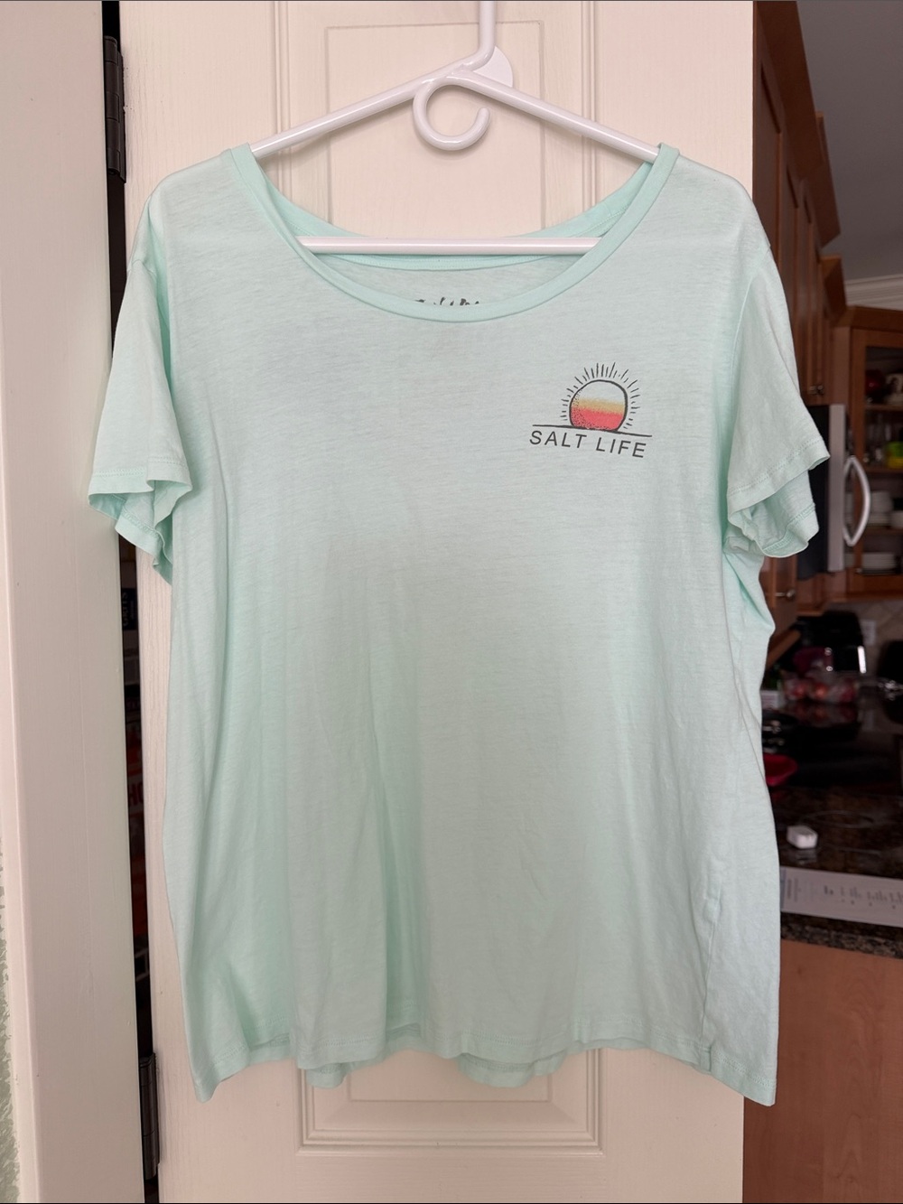Salt Life Mint Green Short Sleeve Tee with Sunrise Graphic